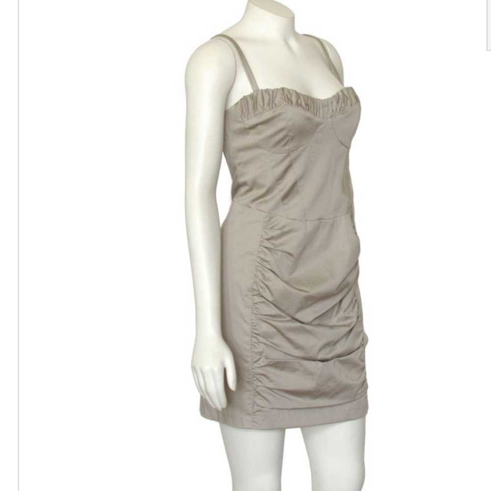 NWT Nanette Lepore Khaki Bustier Dress - Picture 4 of 10